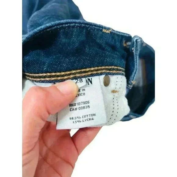 Hudson Jeans Collin Flaps Skinny Sz 28 Denim Hamm Color Shade Two - Picture 5 of 8